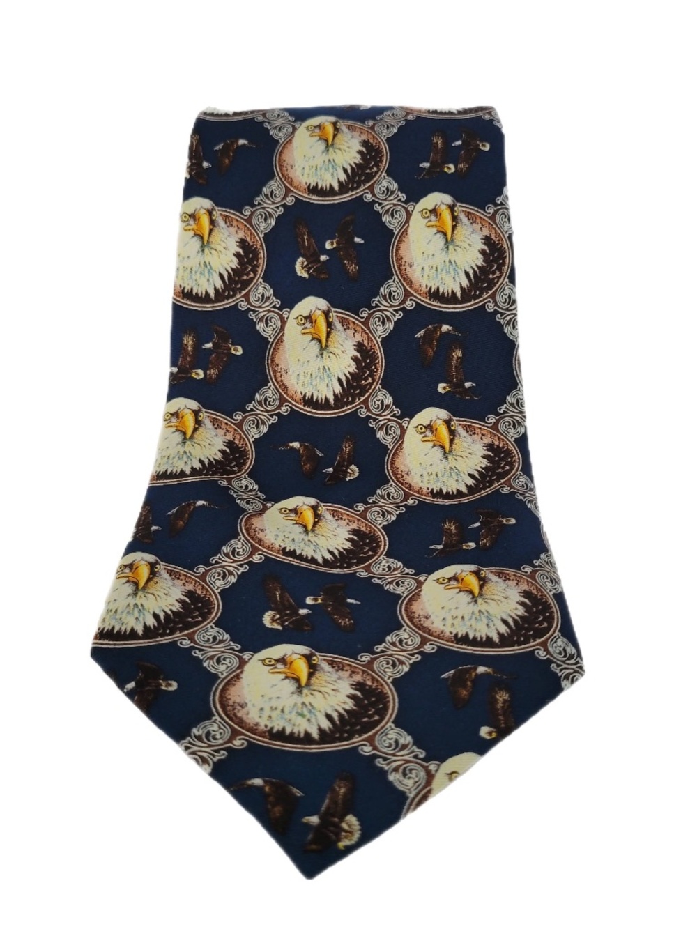 Eagle Neckwear Silk Novelty Tie  Patriotic American Fourth of July 58" X 3.75"